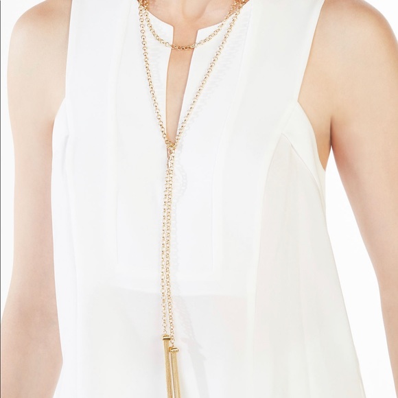 BCBG Toggle Chain Necklace - Silver - Picture 1 of 5